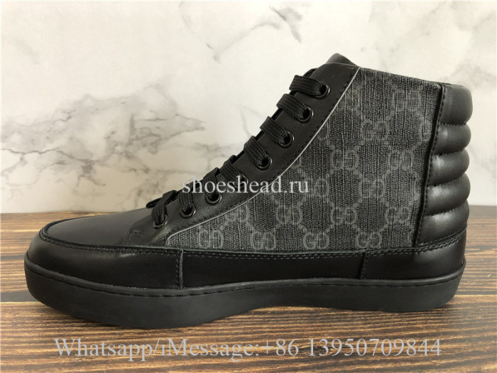 Gucci GG Supreme High-Top Sneaker Black