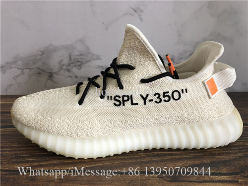 US$ 130.00 - Off White x Adidas Yeezy Boost 350 V2 Cream Beige - m