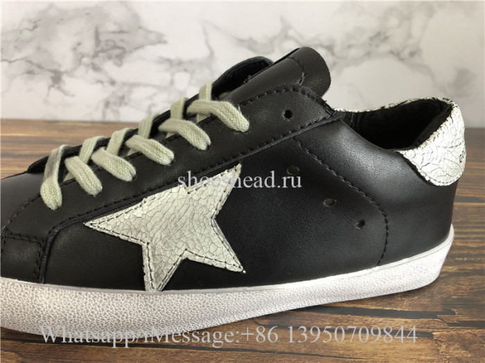 GGDB Golden Goose Deluxe Distressed Superstar Sneaker Black