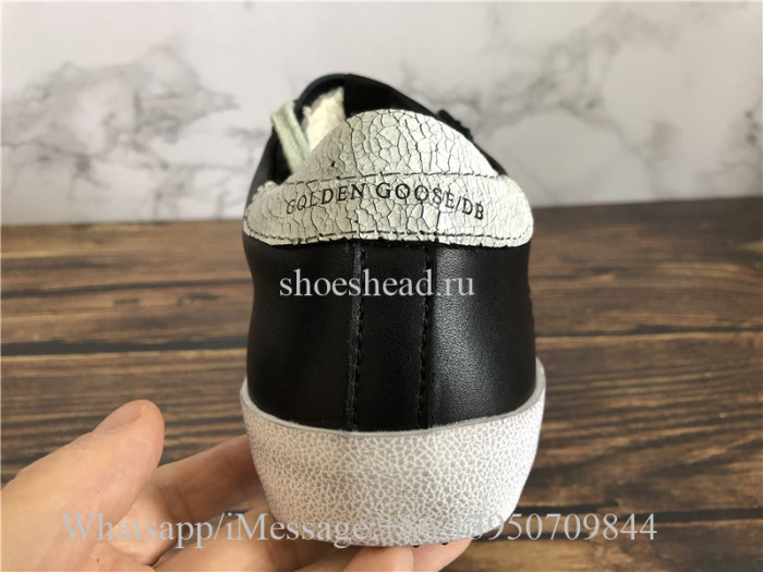 GGDB Golden Goose Deluxe Distressed Superstar Sneaker Black