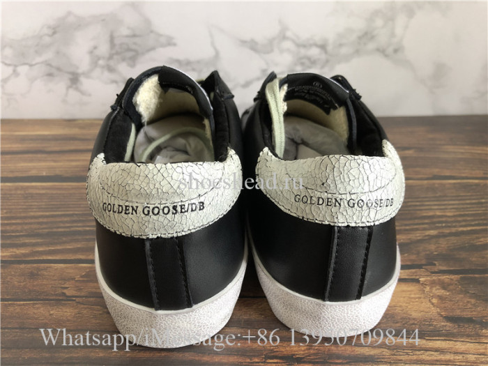GGDB Golden Goose Deluxe Distressed Superstar Sneaker Black