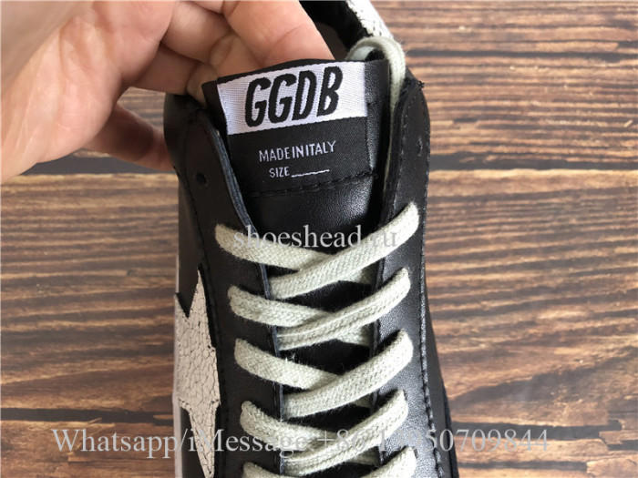 GGDB Golden Goose Deluxe Distressed Superstar Sneaker Black