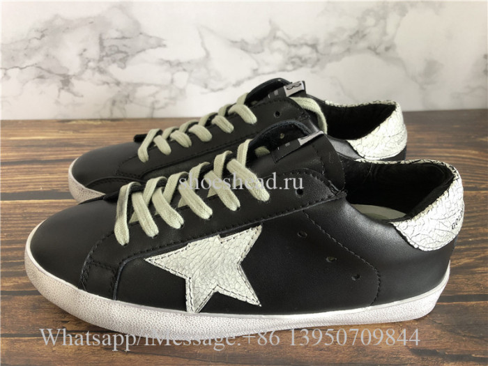 GGDB Golden Goose Deluxe Distressed Superstar Sneaker Black