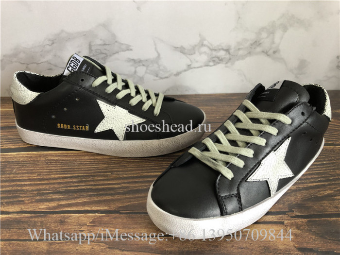 GGDB Golden Goose Deluxe Distressed Superstar Sneaker Black