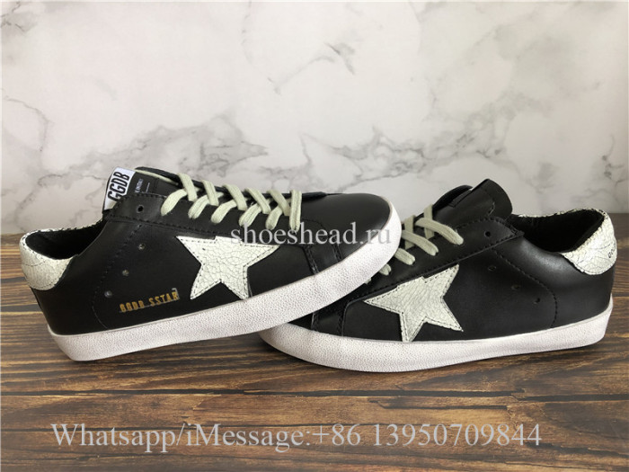 GGDB Golden Goose Deluxe Distressed Superstar Sneaker Black