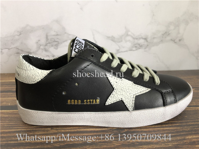 GGDB Golden Goose Deluxe Distressed Superstar Sneaker Black