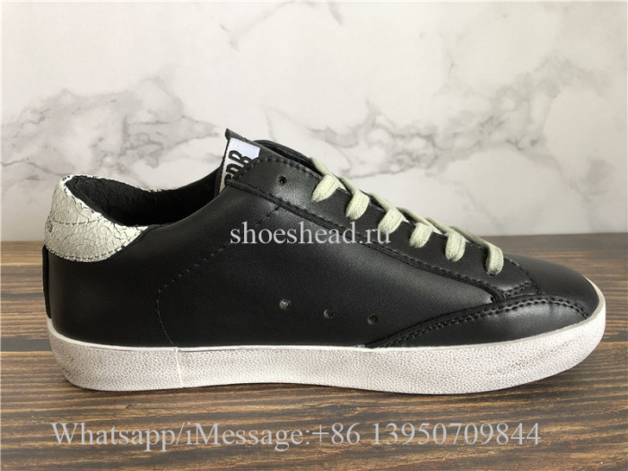 GGDB Golden Goose Deluxe Distressed Superstar Sneaker Black
