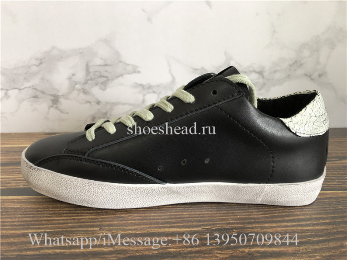 GGDB Golden Goose Deluxe Distressed Superstar Sneaker Black