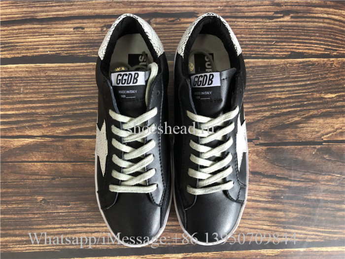 GGDB Golden Goose Deluxe Distressed Superstar Sneaker Black
