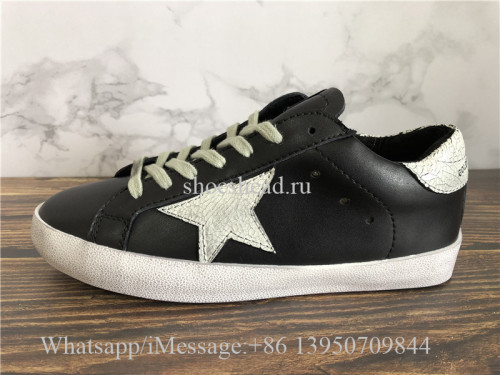 GGDB Golden Goose Deluxe Distressed Superstar Sneaker Black