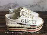 Gucci Lilibeth Gucci Printed Fabric Flatform Espadrille