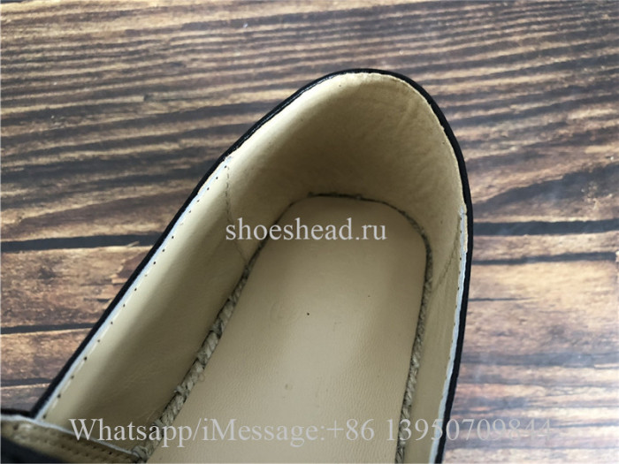 Chanel Black Espadrilles Lambskin Flats Shoes