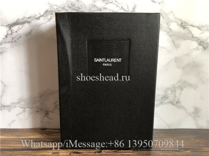 YSL Saint Laurent Patent Opyum 110 Sandals Black Heels