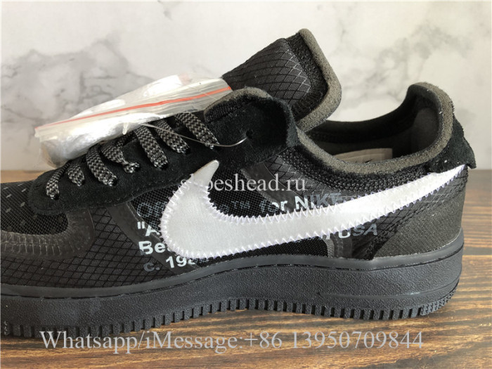 Off White x Nike Air Force 1 OG Black