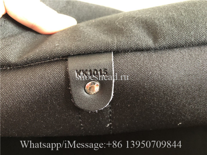 Louis Vuitton Black Leather Travel Bag