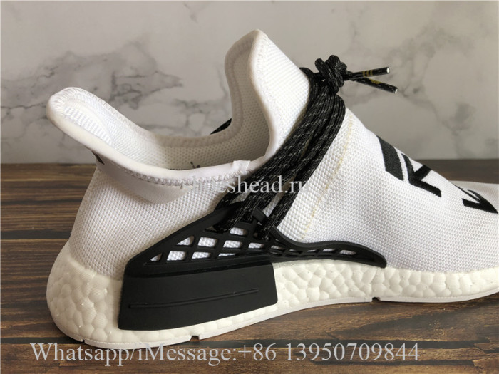 Off White x Pharrell x Adidas NMD Hu Race Trail White Black