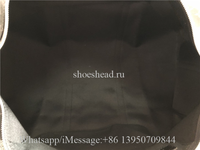 Louis Vuitton Black Leather Travel Bag