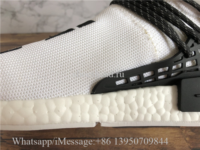 Off White x Pharrell x Adidas NMD Hu Race Trail White Black