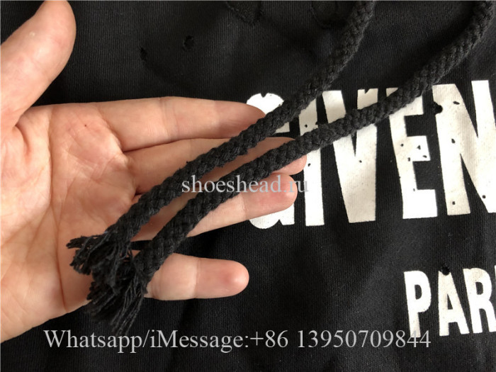 Givenchy Black Hoodie With Hole