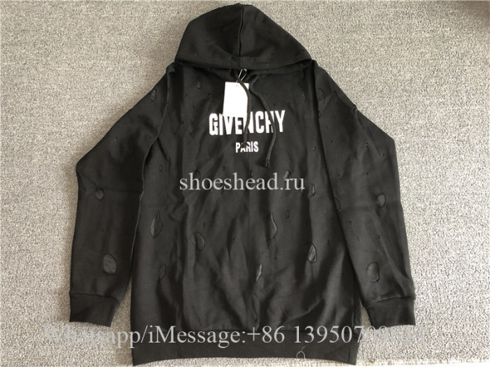 Givenchy Black Hoodie With Hole