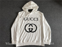 Gucci White Hoodie Sweatshirt With Interlocking G