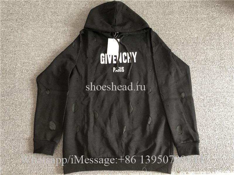 Givenchy Black Hoodie With Hole