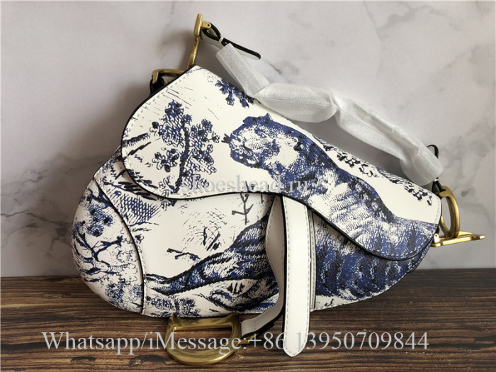 Dior Mini Saddle Calfskin Bag Tiger