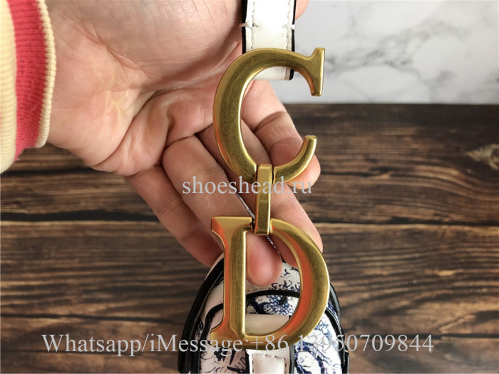 Dior Mini Saddle Calfskin Bag Tiger