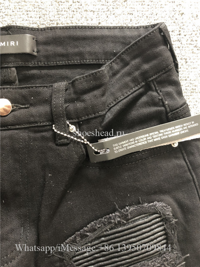 Amiri Black Denim MX1 Slim Jeans