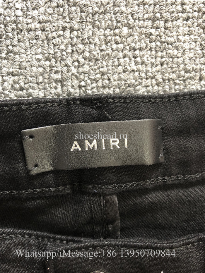 Amiri Black Denim MX1 Slim Jeans