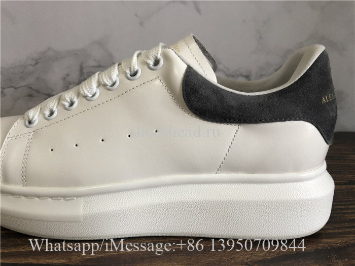 Alexander Mcqueen Oversized Sneaker White Grey Suede