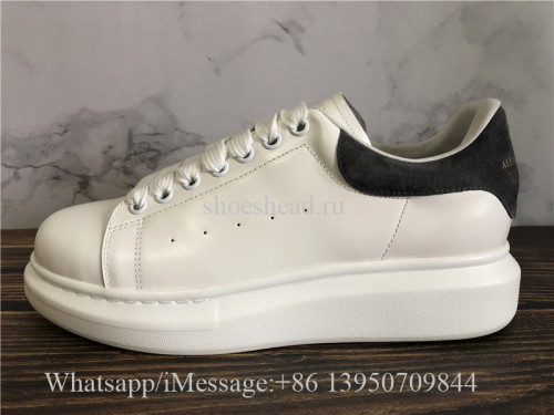 Alexander Mcqueen Oversized Sneaker White Grey Suede