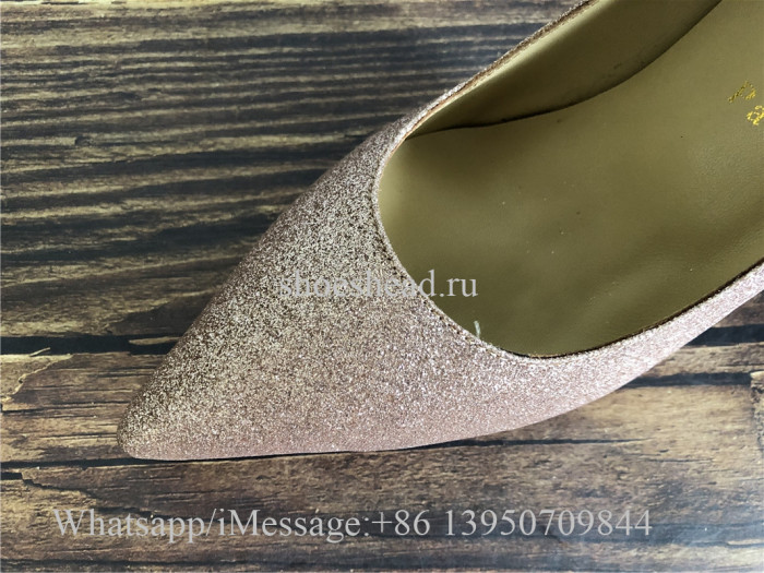 Christian Louboutin So Kate Rose Golden High Heels Pumps