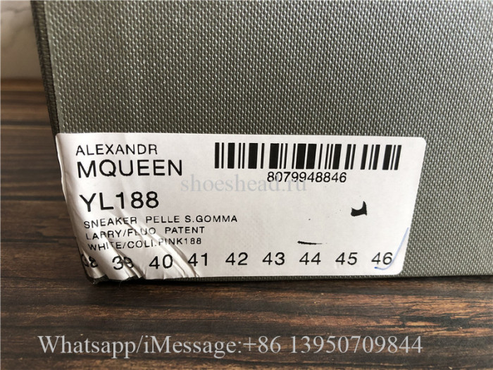 Alexander Mcqueen Oversized Sneaker White Black Suede