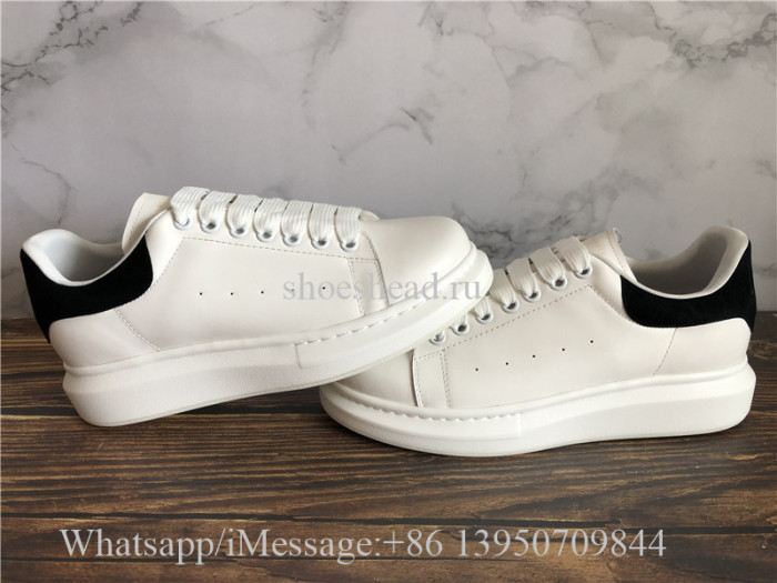 Alexander Mcqueen Oversized Sneaker White Black Suede