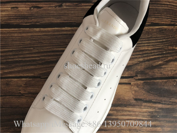 Alexander Mcqueen Oversized Sneaker White Black Suede