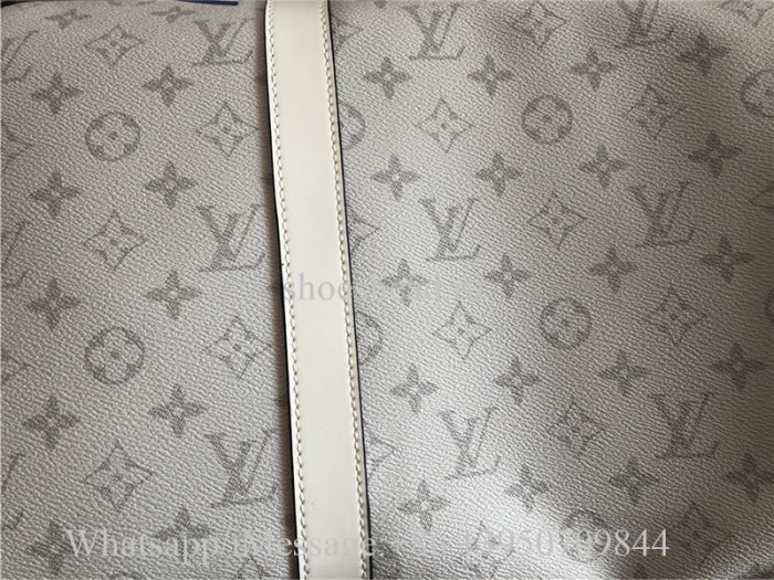 Louis Vuitton Monogram White Duffle Travel Bag