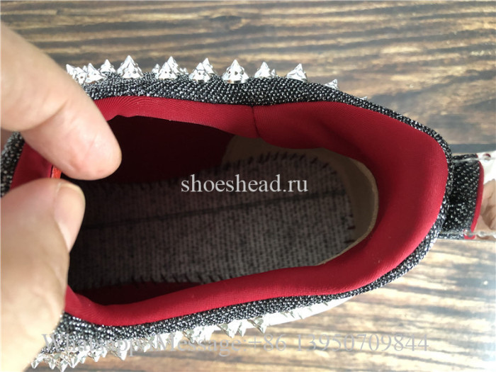 Christian Louboutin Spike Sock Donna Sneaker Grey