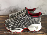 Christian Louboutin Spike Sock Donna Sneaker Grey