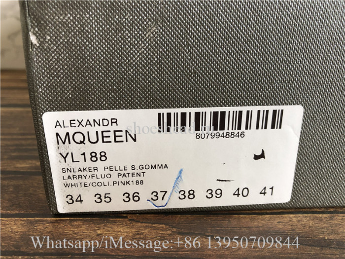 Alexander McQueen Oversized Sneaker White Dark Blue Suede