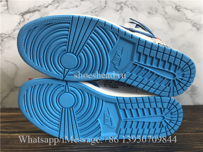 Super Quality Off White x Air Jordan 1 UNC Powder Blue