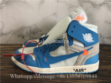 Super Quality Off White x Air Jordan 1 UNC Powder Blue