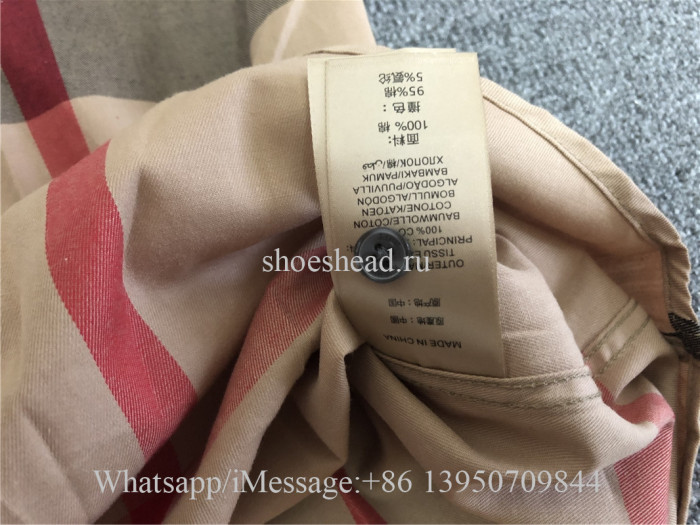 Burberry Short-sleeve Check Stretch Cotton Shirt