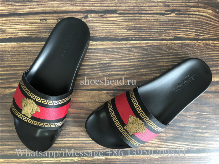 Versace Red Slides