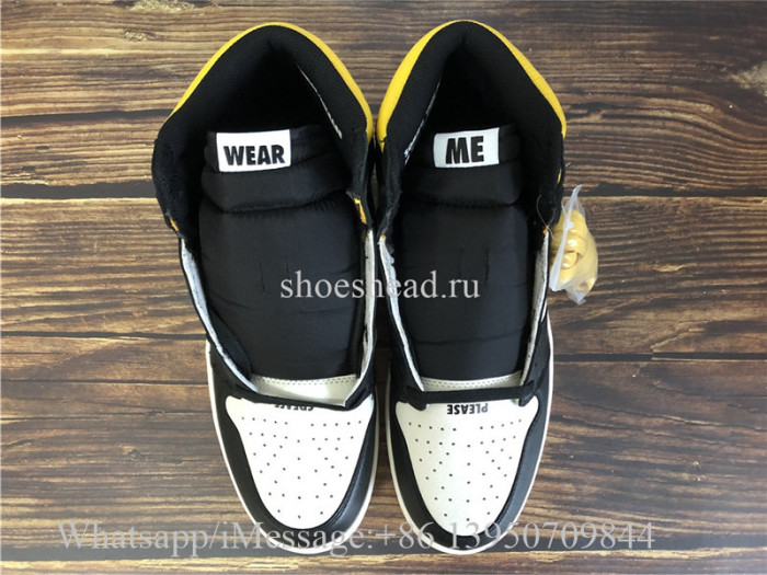 2018 Authentic Air Jordan 1 Not For Resale Yellow