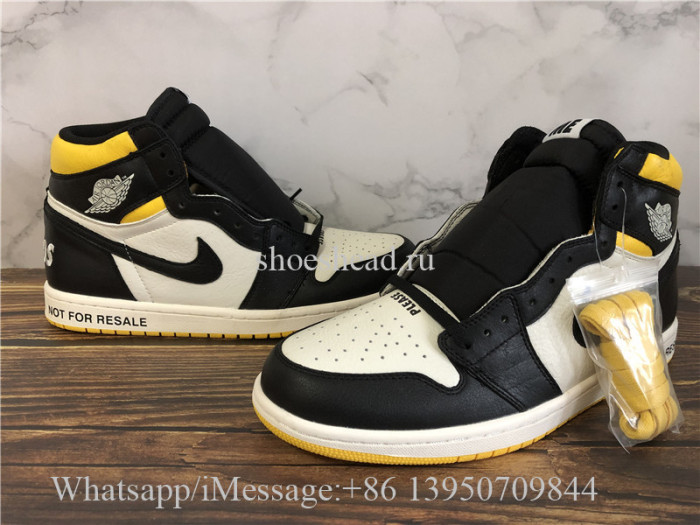 2018 Authentic Air Jordan 1 Not For Resale Yellow
