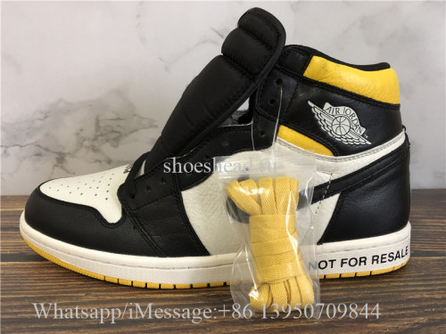 2018 Authentic Air Jordan 1 Not For Resale Yellow