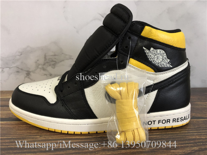 2018 Authentic Air Jordan 1 Not For Resale Yellow