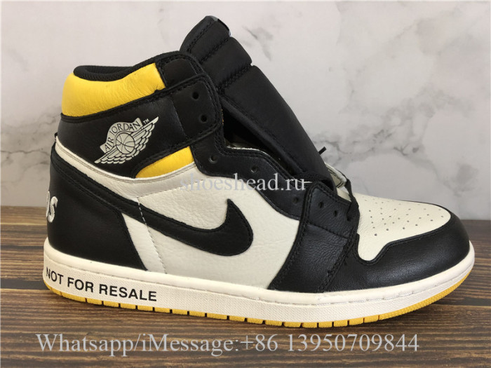 2018 Authentic Air Jordan 1 Not For Resale Yellow