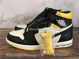 2018 Authentic Air Jordan 1 Not For Resale Yellow